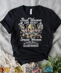 Real Women Love Hockey Smart Women Love The Vegas Golden Knights Signatures Shirt