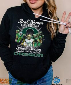 Real Women love football smart Women love the Oregon Ducks football logo shirt