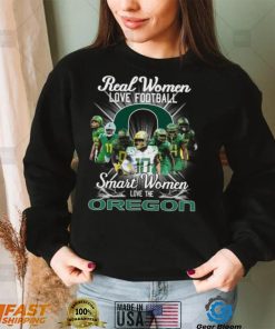 Real Women love football smart Women love the Oregon Ducks football logo shirt