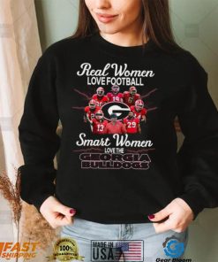 Real women love Football smart women love the Georgia Bulldogs new design logo shirt