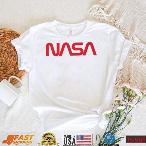 Red Big Logo Nasa T Shirt