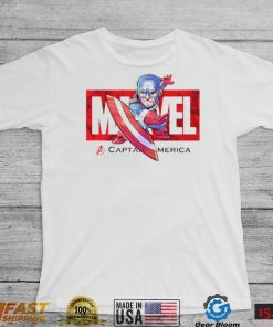 Red Captain America T Shirt Kids