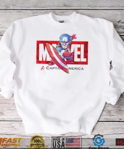 Red Captain America T Shirt Kids