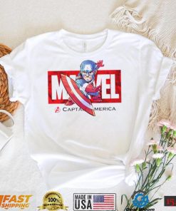 Red Captain America T Shirt Kids