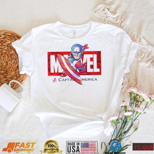 Red Captain America T Shirt Kids