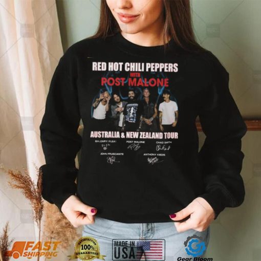 Red Hot Chili Peppers With Post Malone Australia & New Zealand Tour T Shirt