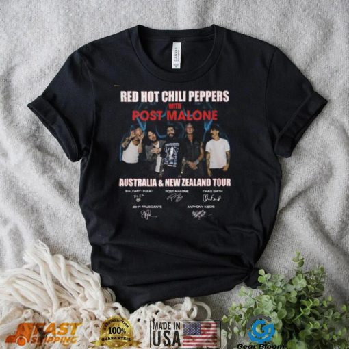 Red Hot Chili Peppers With Post Malone Australia & New Zealand Tour T Shirt