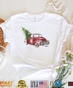 Red Truck Merry Christmas Family Shirt