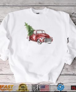 Red Truck Merry Christmas Family Shirt