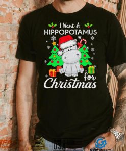 Retro I Want A Hippopotamus For Christmas Xmas Hippo Pajama T Shirt