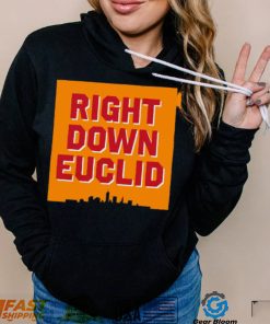 Right Down Euclid statement logo shirt