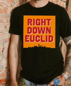 Right Down Euclid statement logo shirt