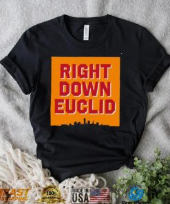 Right Down Euclid statement logo shirt