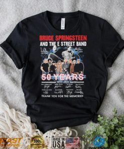 Rip Danny Federici And Clarence Clemons 50 Years 1972 2022 Of Bruce Springsteen And The E Street Band Signatures Thank You For The Memories Shirt