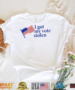 Roberta Fresquez I got my vote stolen American flag shirt