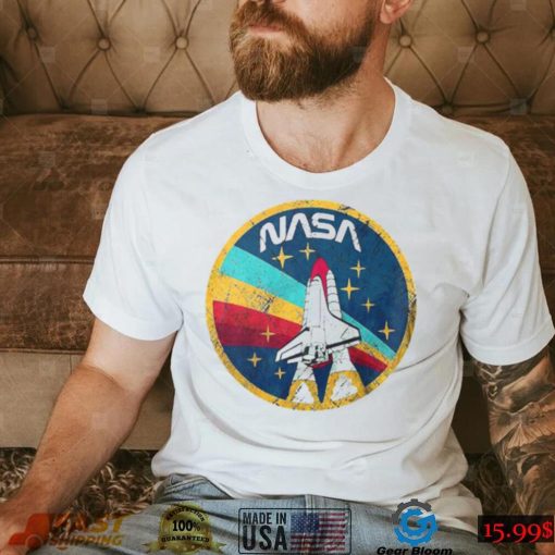 Rocket And Star Vintage Nasa T Shirt