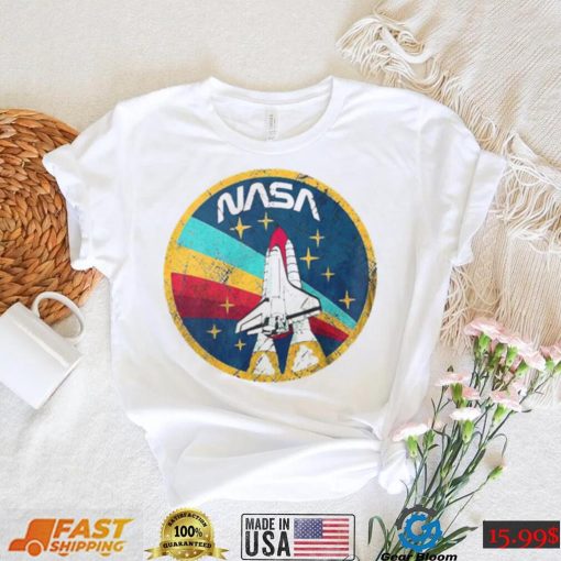 Rocket And Star Vintage Nasa T Shirt