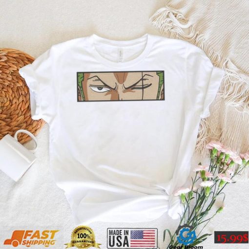 Roronoa Zoro’s Stare One Piece Anime Character Art Shirt