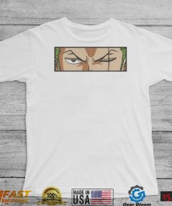 Roronoa Zoro’s Stare One Piece Anime Character Art Shirt