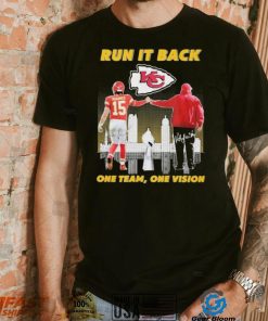 Run It Back Mahomes Signature One Team One Vision city Shirt