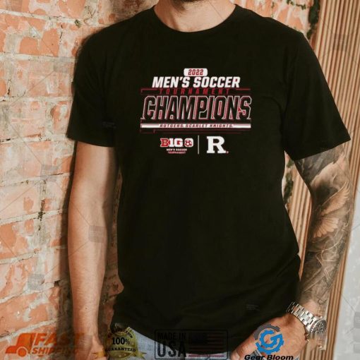 Rutgers Scarlet Knights 2022 Big Ten Men’s Soccer Conference Tournament Champions Locker Room T Shirt