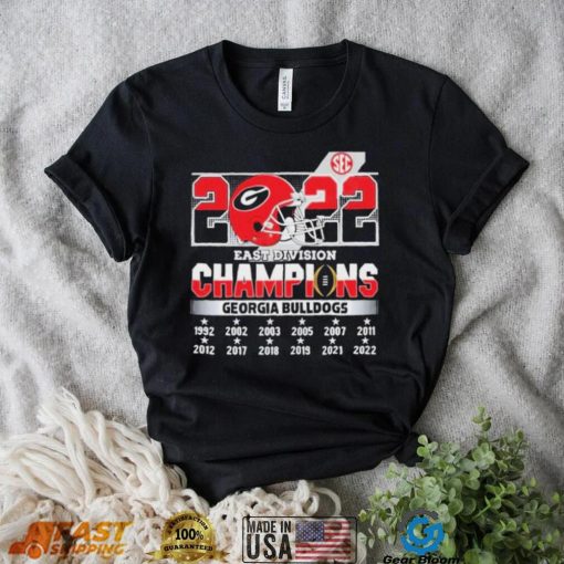 SEC East Division 2022 Champions Georgia Bulldogs Shirt