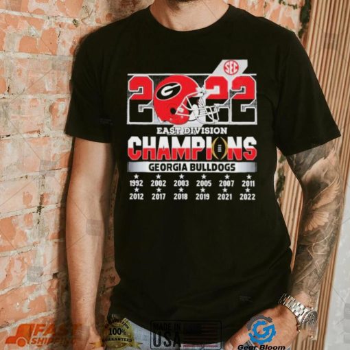 SEC East Division 2022 Champions Georgia Bulldogs Shirt