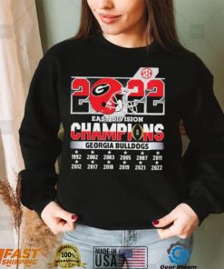 SEC East Division 2022 Champions Georgia Bulldogs Shirt