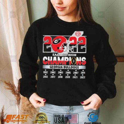 SEC East Division 2022 Champions Georgia Bulldogs Shirt