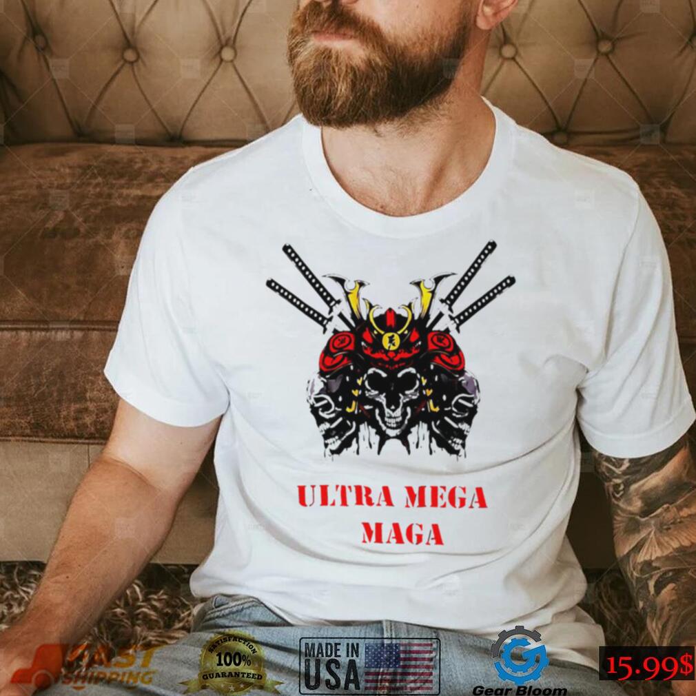 Samurai skull Ultra Mega Maga logo shirt Samurai skull Ultra Mega Maga logo shirt