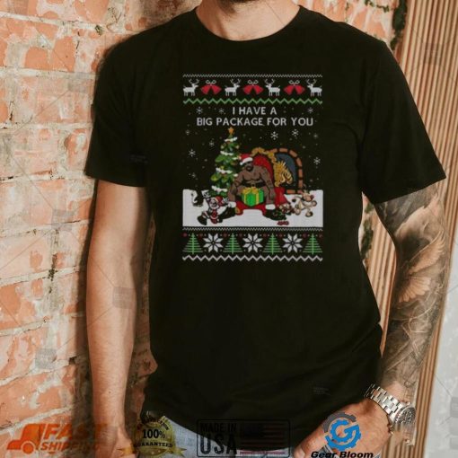 Santa Barry Wood I Have A Big Package For You Ugly Christmas 2022 Shirt