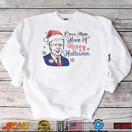 Santa Biden Let’s Go Brandon Merry Halloween Christmas Shirt