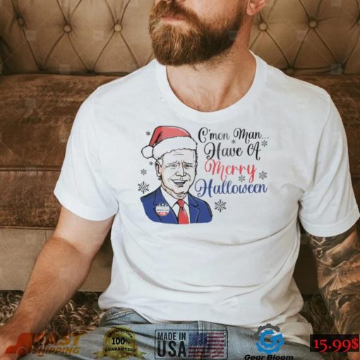 Santa Biden Let’s Go Brandon Merry Halloween Christmas Shirt