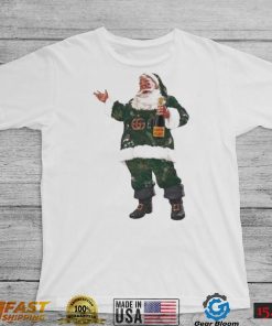 Santa Champagne Bottle Christmas Shirt