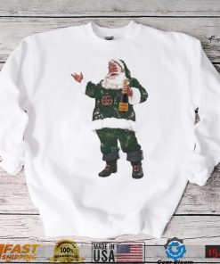 Santa Champagne Bottle Christmas Shirt