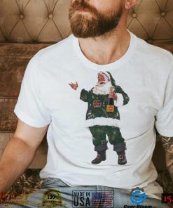 Santa Champagne Bottle Christmas Shirt