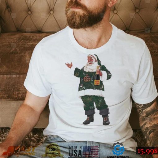 Santa Champagne Bottle Christmas Shirt