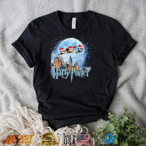 Santa Harry Potter Chibi Characters Merry Christmas Shirt