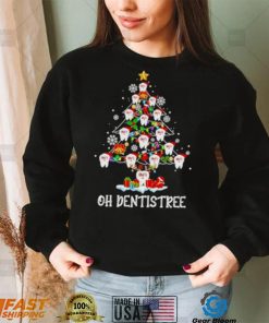 Santa Oh Dentist Tree 2022 Merry Christmas Shirt