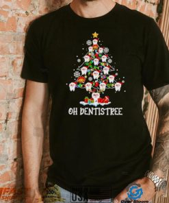 Santa Oh Dentist Tree 2022 Merry Christmas Shirt