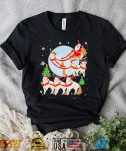 Santa Riding Reindeer Turkish Angora Sleigh Christmas Shirt