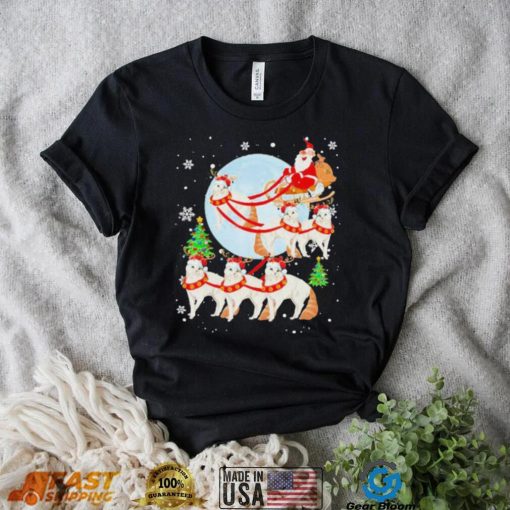 Santa Riding Reindeer Turkish Angora Sleigh Christmas Shirt