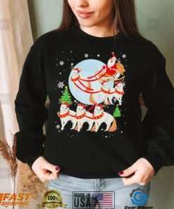 Santa Riding Reindeer Turkish Angora Sleigh Christmas Shirt