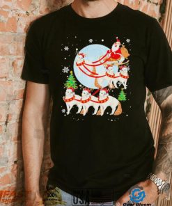 Santa Riding Reindeer Turkish Angora Sleigh Christmas Shirt