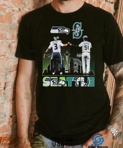 Seattle City Sports Russell Wilson And Ichiro Suzuki Signatures Shirt