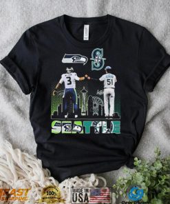 Seattle City Sports Russell Wilson And Ichiro Suzuki Signatures Shirt