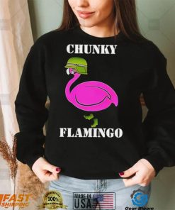 Chunky Flamingo veteran hat art shirt