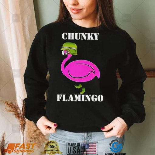 Chunky Flamingo veteran hat art shirt