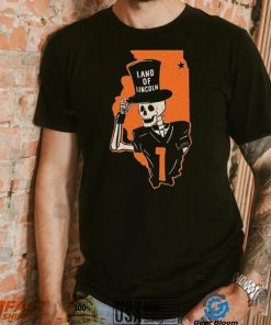 Skeleton Illinois Fighting Illini Land Of Lincoln Shirt