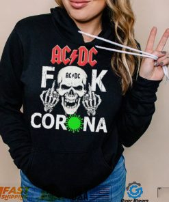 Skull AC DC Fuck Corona Virus Shirt